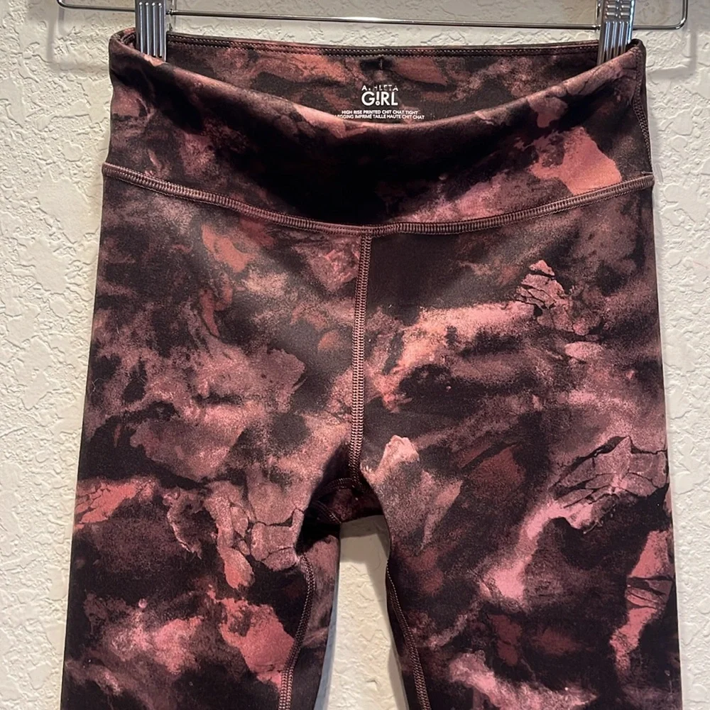 ATHLETA GIRL‎ High Rise Printed Chit chat Tight size 12 new